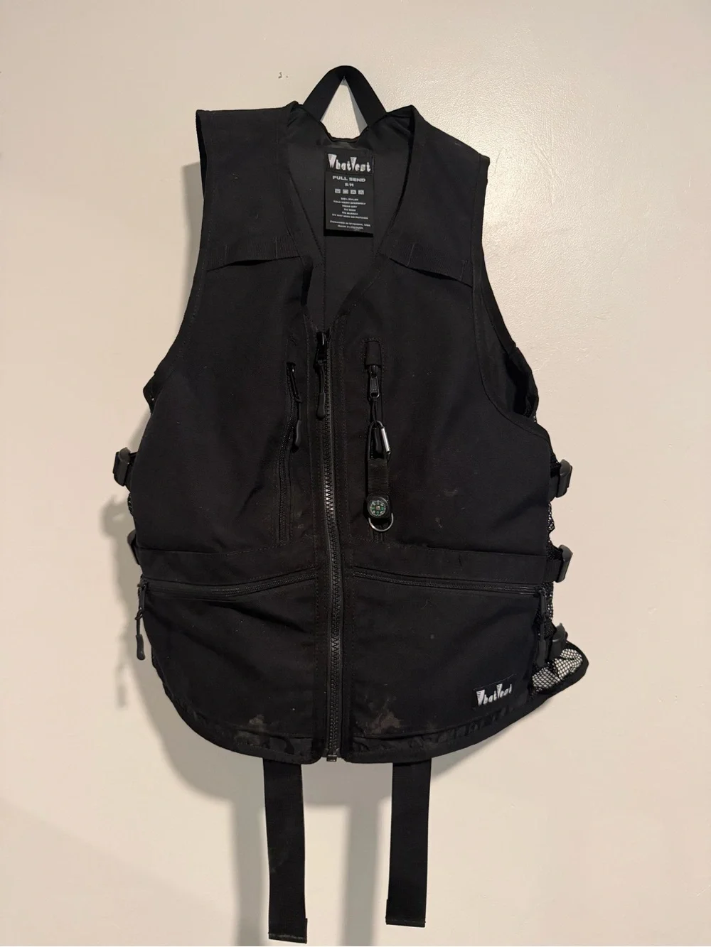 WhatVest Full Send Black Vest